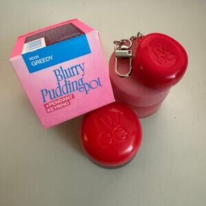 Fwee Blurry Pudding Pot - RD05 GREEDY + Red Keyring/Keychain